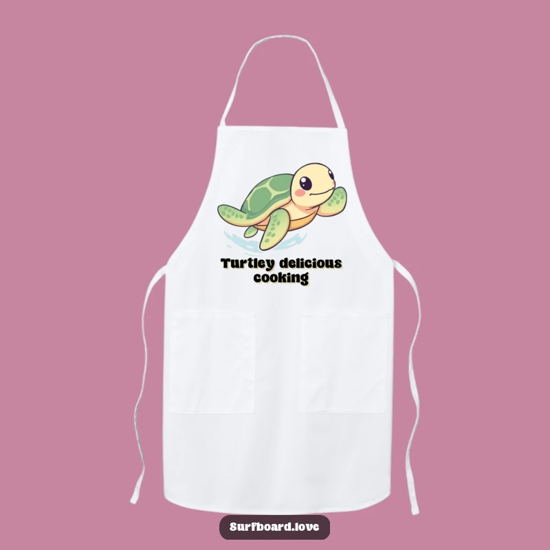 Funny Turtle Paddling Apron: Cook with Speed, Hilarious Chef Gift for Ocean Lovers