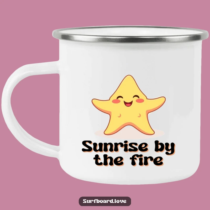 Funny Starfish Sunbeam Camping Mug - Hilarious Outdoor Beach Cup