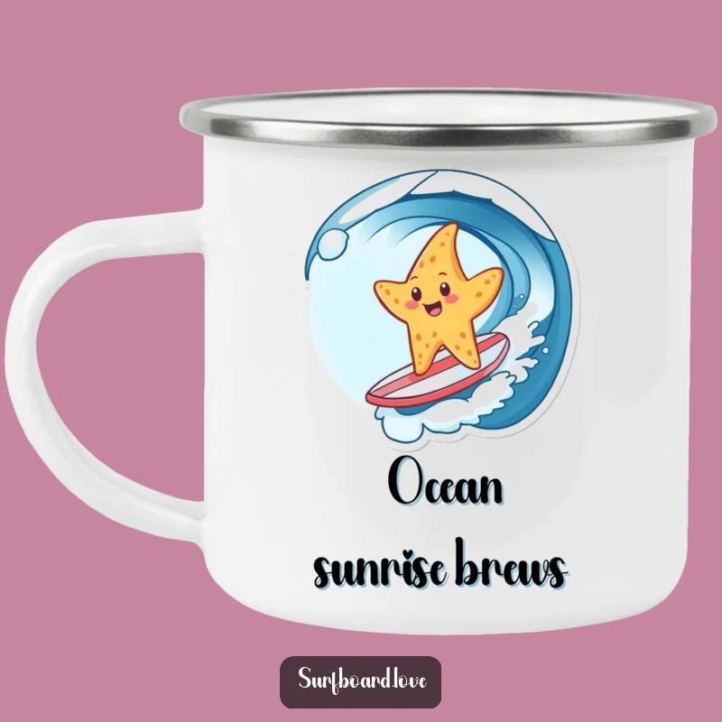 Funny Starfish Surf Camping Mug: Outdoor Beach Fun, Perfect Funny Gift!