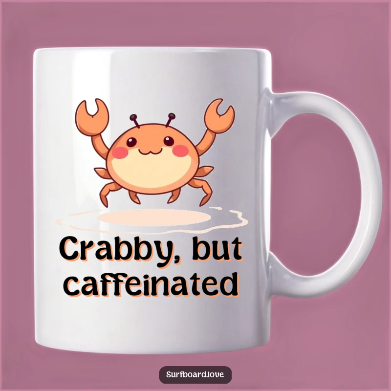 Funny Crab Skipping Mug - Adorable Beach Humor Gift