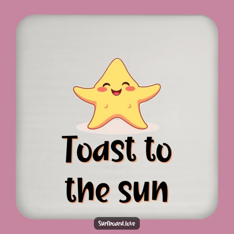Funny Starfish Sunbeam Coaster - Hilarious Beach Protection