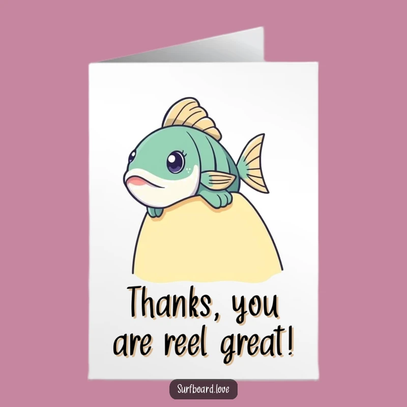 Free Printable Fish Thank You Card: Fishy Gratitude - Funny Downloadable Gift