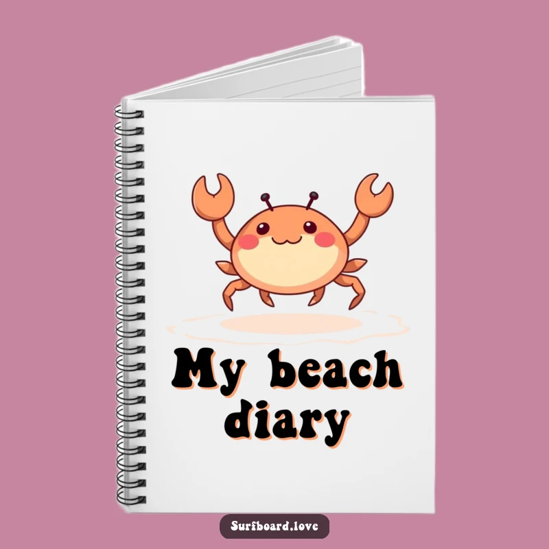 Funny Crab Skipping Notebook - Hilarious Beach Journal