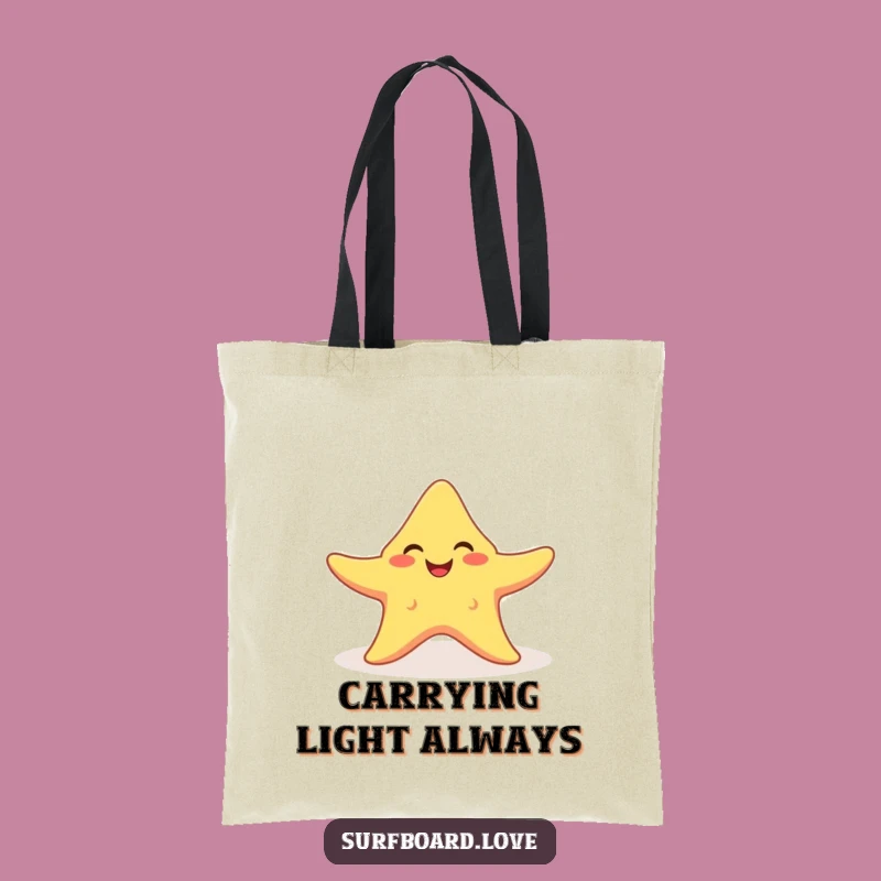 Funny Starfish Sunbeam Tote Bag - Hilarious Beach Day Essential